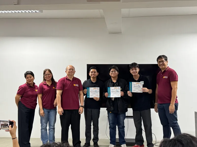 Team with the panel — Auxiliare capstone project