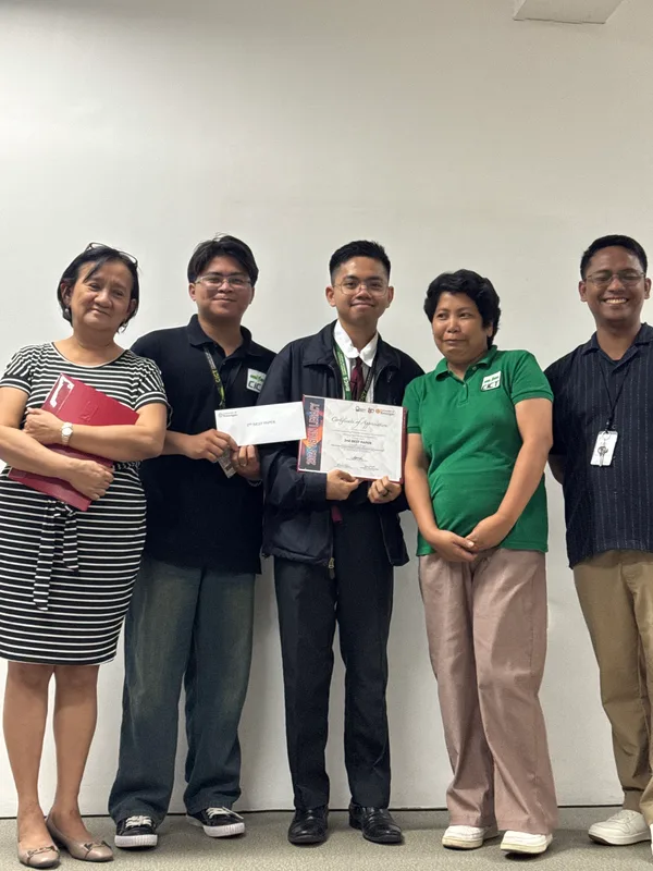 The team after the presentation — Auxiliare capstone project